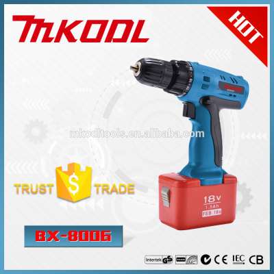 MKODL BX-8006 SCREW DRIVERS CORDLESS DRILL 18V NI-CD